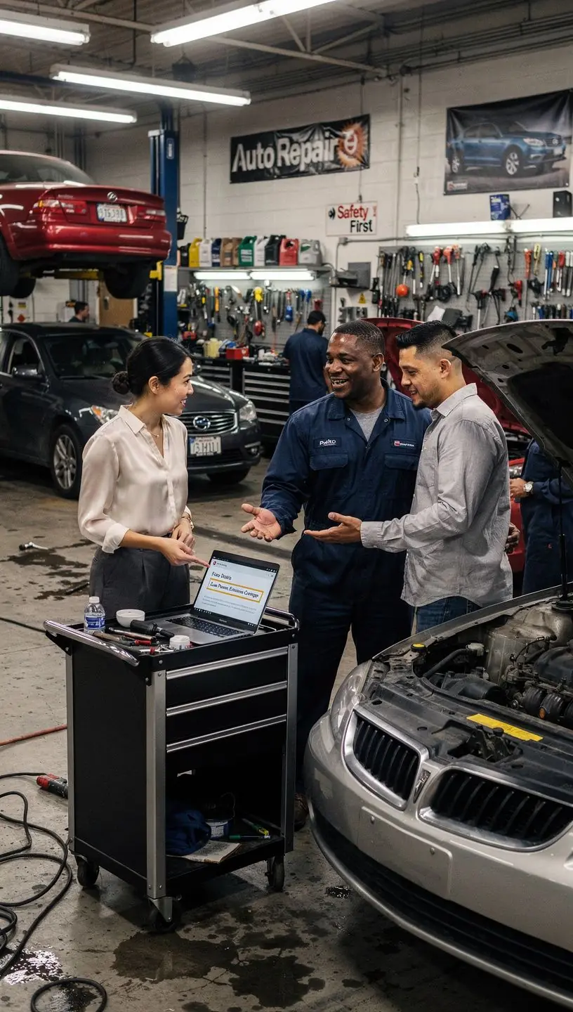 Rodzina ciesząca się spokojem ducha, wiedząc, że mają kompleksowe ubezpieczenie samochodowe.